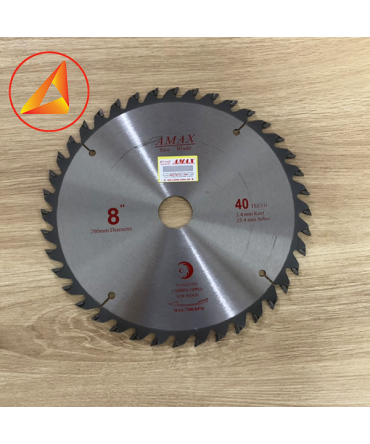 Lữoi cưa gỗ tự nhiên  200mm Amax -TQ